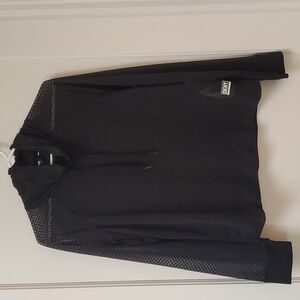 NWT DKNY SPORT Funnel Neck Honeycomb Mesh Top